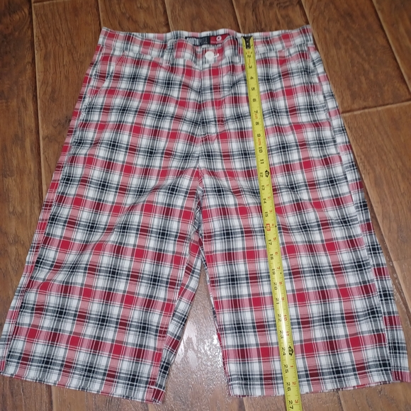 South Pole Other - South Pole Red and Black Plaid Shorts